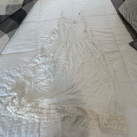 Free People Intimately White Sheer Maxi Lace Dress NWOT - Picture 3 of 12